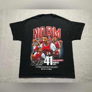 Norm Powell LA Clippers Shirt Men’s XL Black Graphic Tee 41 Points Career High